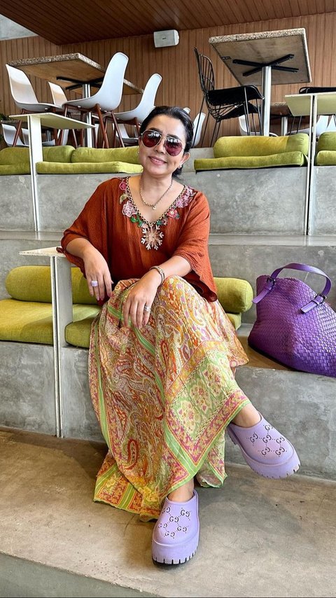 10 Portraits of Mayangsari's Style during Bukber with the Socialite Gang, Captivating in Expensive Kaftan
