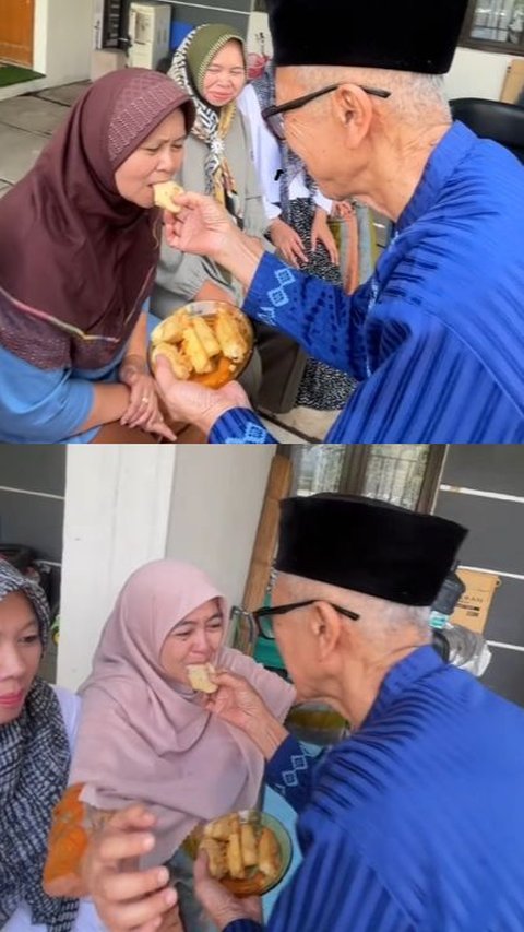 Mengenang Masa Lalu, Momen Ayah Suapi Anak Pertama sampai Terakhir saat Lebaran Ini Bikin Mewek Warganet