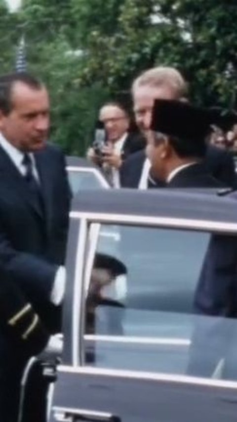 Jarang Terekspose, Video Presiden Soeharto Tiba di Amerika Serikat Tahun 1970 Disambut Langsung Presiden Nixon