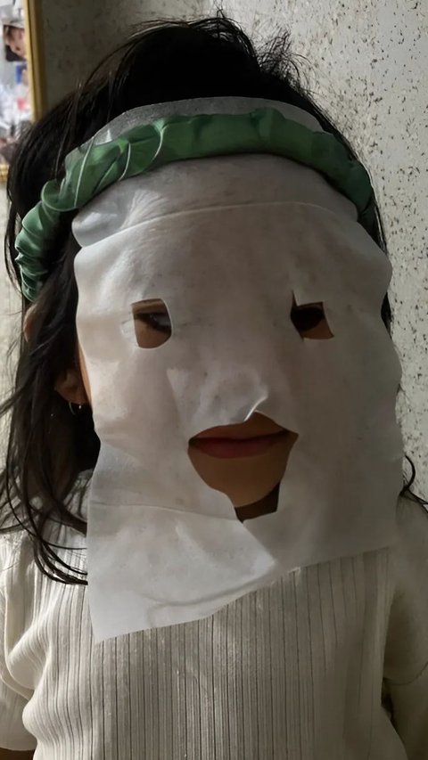 Creative Father, Making Homemade Sheet Mask Because Child Whines to Use