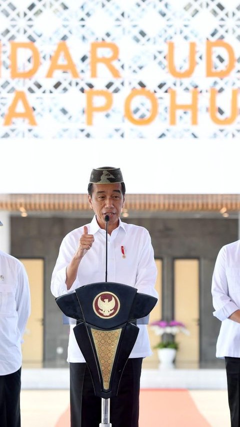 Jokowi Komplain Pesawat Kepresidenan Tak Bisa Mendarat di Bandara Panua Powuhato yang Sedang Diresmikan