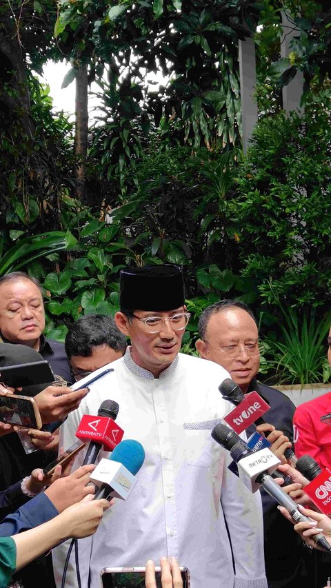 Sandiaga Beri Masukan ke Pimpinan PPP untuk Gabung Koalisi Prabowo-Gibran