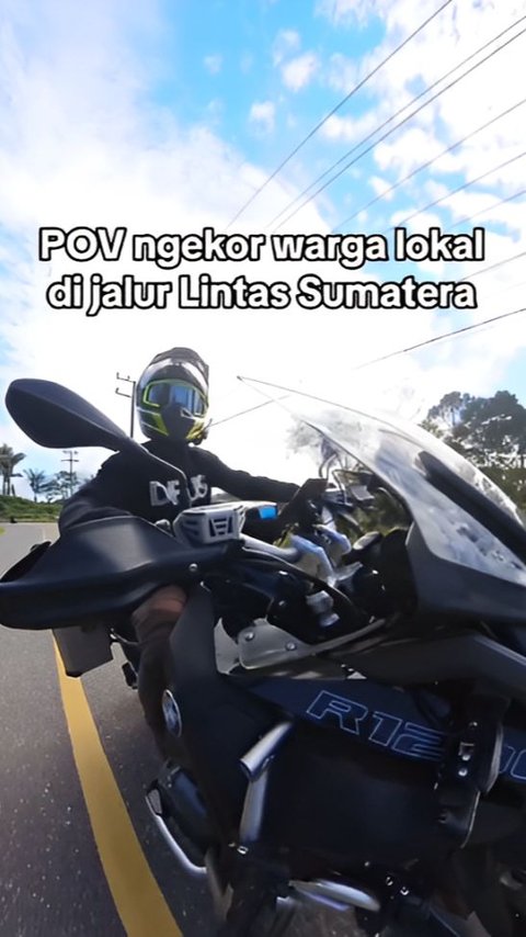 Berasa Jadi Rider MotoGP, Pemotor Kejar-kejaran dengan Akamsi yang Ngebut di Jalur Lintas Sumatera