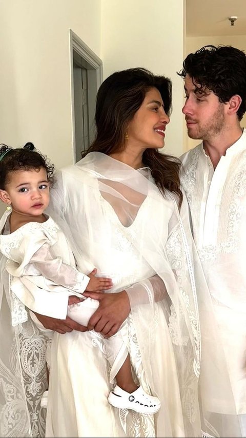 Portrait of Beautiful Princess Priyanka Chopra and Nick Jonas who are 2 Years Old