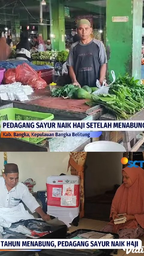 Perjuangan Pasutri Pedagang Sayur di Pasar Bangka Daftar Haji, 30 Tahun Menabung dari Penghasilan Tak Menentu