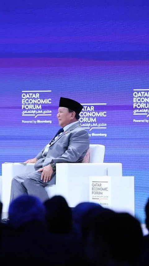 VIDEO: Prabowo Puji Jokowi di Forum Ekonomi Qatar, Bahas Pembangunan Disaksikan Gibran
