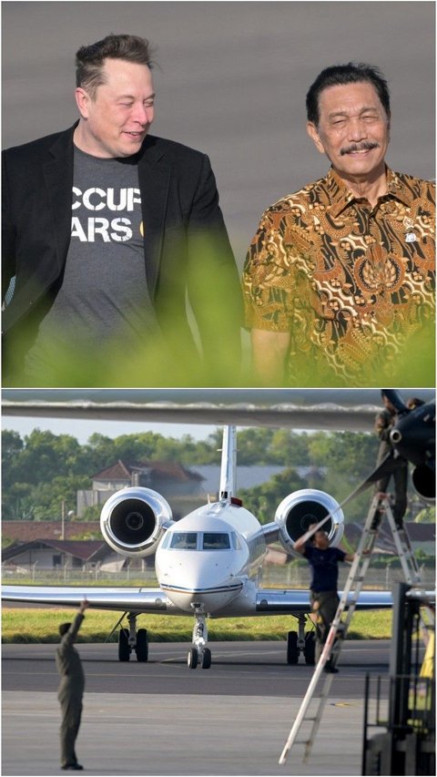 FOTO: Tiba di Bali dengan Jet Pribadi, Elon Musk Siap Sebar Starlink hingga Pelosok Negeri Indonesia