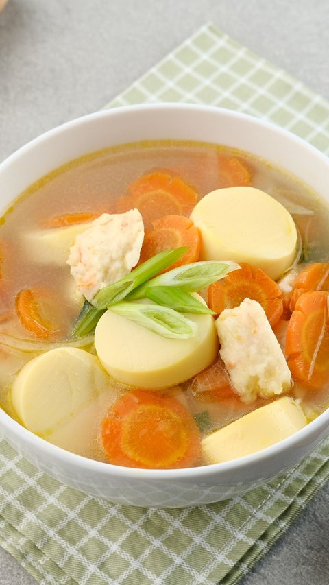 Resep Sup Simpel dan Menyegarkan, Tahu Udang Kuah Bening
