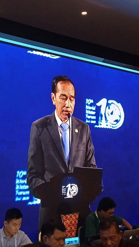 Jokowi Kenalkan Sistem Pengairan Subak Bali Sebagai Warisan Dunia di WWF
