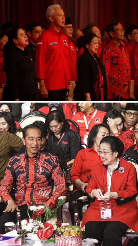 FOTO: Kala Jokowi Tak Lagi Duduk di Samping Megawati