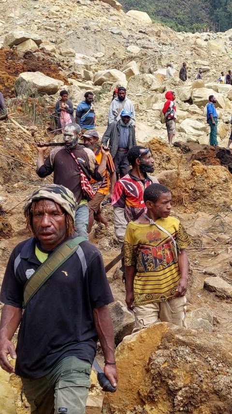 FOTO: Tragis! Bencana Longsor di Papua Nugini Tewaskan 670 Orang, Ribuan Penduduk Kehilangan Rumah