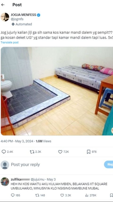 Viral Low-Budget Version of Bathroom Facilities in Boarding Houses Without Dividers Surprises Netizens