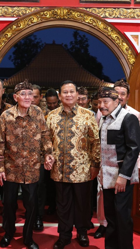 Hadiri Pembangunan Replika Kraton Majapahit Jakarta, Prabowo: Saya Kagum Luar Biasa