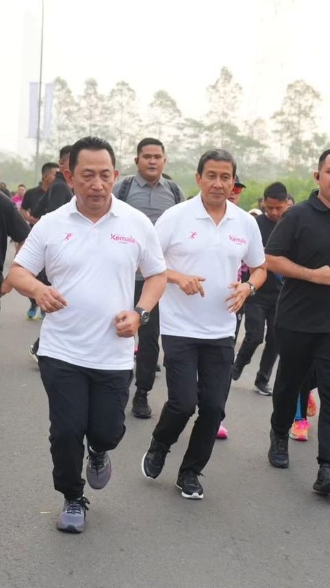 Tiga Jenderal Polisi Lari Pagi Bareng, Dua Jenderal Bintang 3 Lulusan Terbaik Akpol
