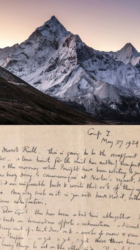 Surat Terakhir dari Pionir Pendaki Everest yang Tewas Didigitalisasikan, Tulisannya Bikin Haru