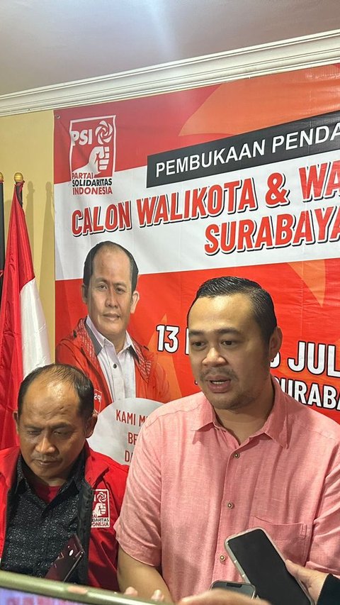 Daftar Lewat PSI, Menantu Pakde Karwo Tantang Petahana di Pilwalkot Surabaya