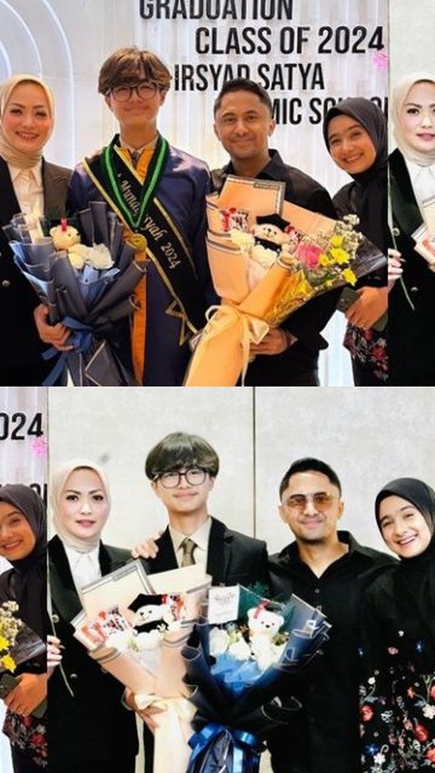 Potret Bintang Anak Hengky Kurniawan Wisuda SMP, Kini Makin Tinggi dan Tampan