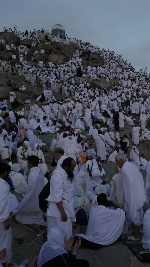Prosesi Wukuf Jemaah Haji di Arafah Hari Ini