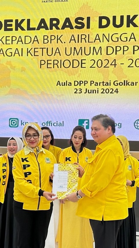 KPPG Deklarasi Dukung Airlangga Hartarto Jadi Ketum Golkar Periode 2024-2029