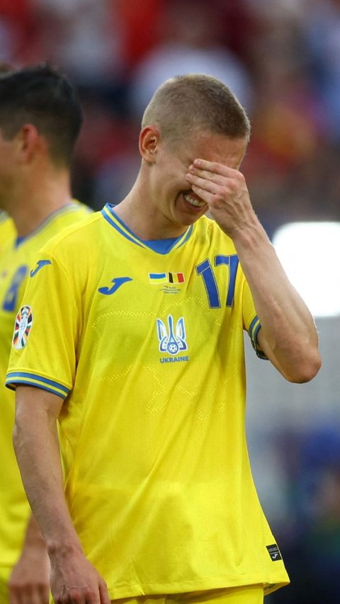 FOTO: Wajah Lesu Pemain Ukraina Tersingkir dari Euro 2024: Koleksi 4 Poin, tapi Kalah Selisih Gol