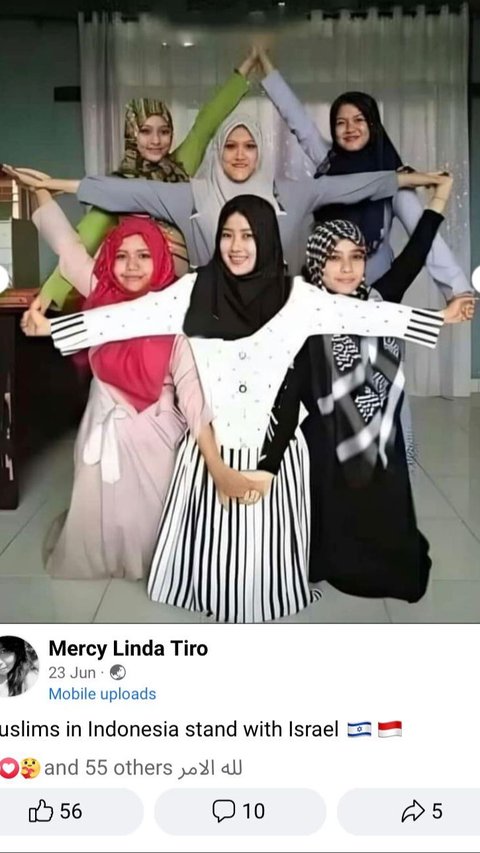 Cek Fakta: Beredar Foto Muslimah Indonesia Dukung Israel, Ini Faktanya