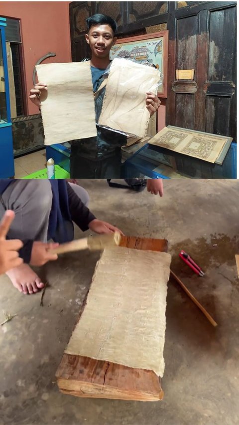 Mengenal Daluang, Selembar Kertas Kuno yang Pembuatannya Butuh Waktu Sepekan
