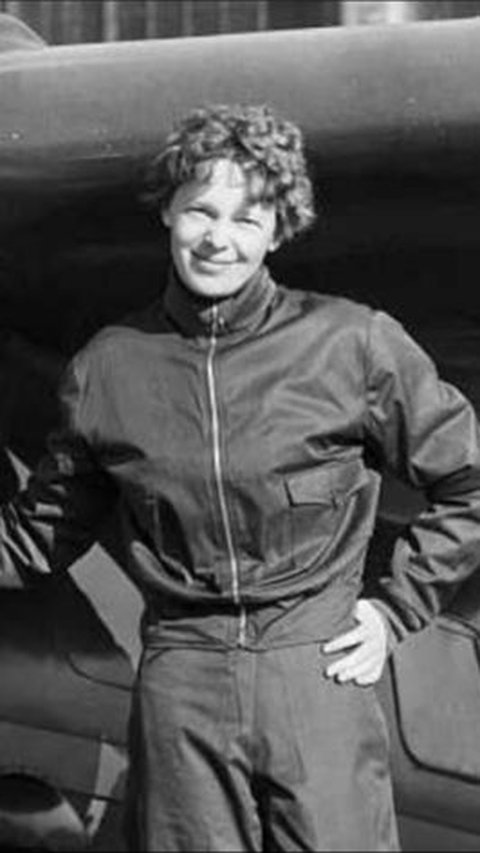 This is Amelia Earhart. The First Female Pilot to Cross the Atlantic