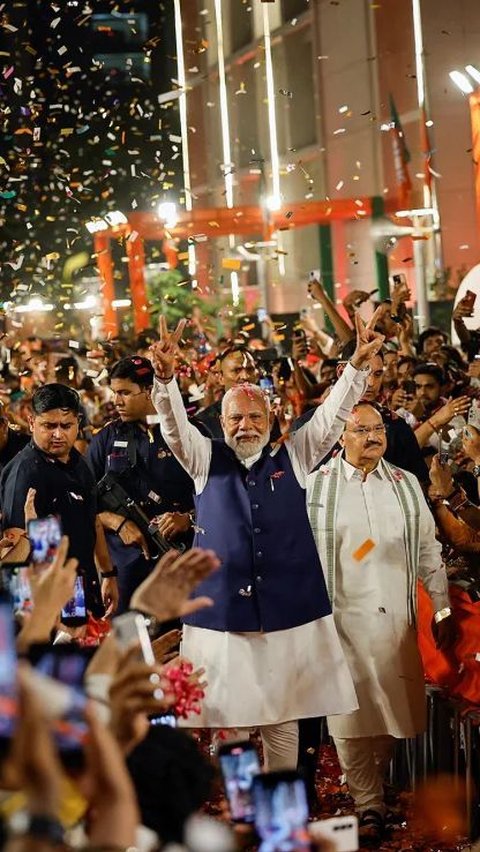 Narendra Modi Deklarasikan Menang Pemilu India untuk Ketiga Kalinya, Tapi Partainya Kalah Telak
