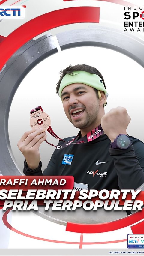 Raffi Ahmad Raih Penghargaan Selebrity Sporty Terpopuler, Netizen 'Ini Baru Layak jadi Pemenang'