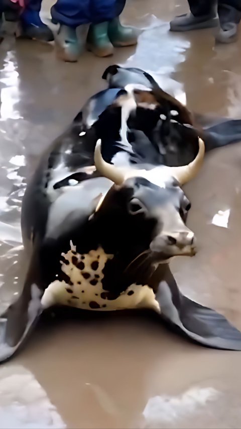 Viral! Video of Strange Creature with a Cow's Head and a Sea Lion's Body, Netizens: 'Don't Share it with the Family WhatsApp Group'