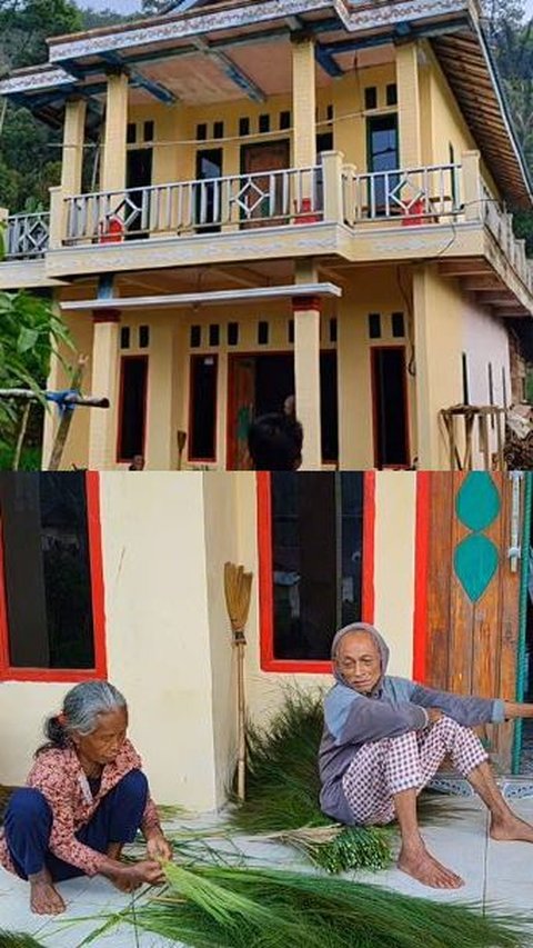 Pasangan Lansia Tinggal di Rumah Mewah di Tengah Sawah, Begini Cara Mengangkut Bahan Bangunannya