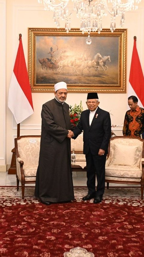 Wapres Ma'ruf dan Grand Syekh Al-Azhar Tegaskan Islam Bukan Agama Kekerasan, Tapi Penuh Kasih