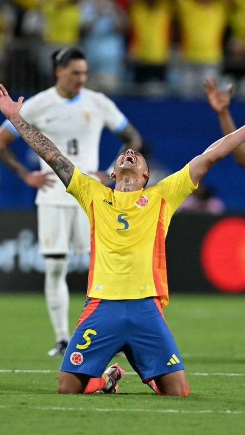 FOTO: Kolombia Siap Tantang Argentina di Final Copa America 2024, Ini Golnya yang Menjebol Gawang Uruguay