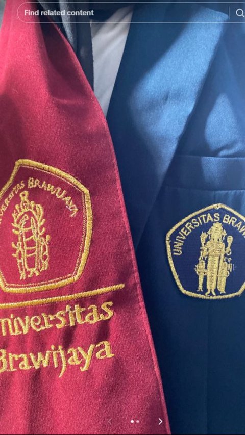 Portrait of Brawijaya University Logo Embroidered on Sash, Its Appearance Makes People Laugh