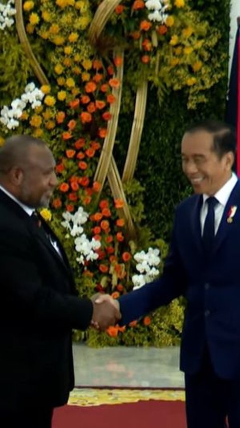 Jokowi Terima Kunjungan PM Papua Nugini di Istana Bogor