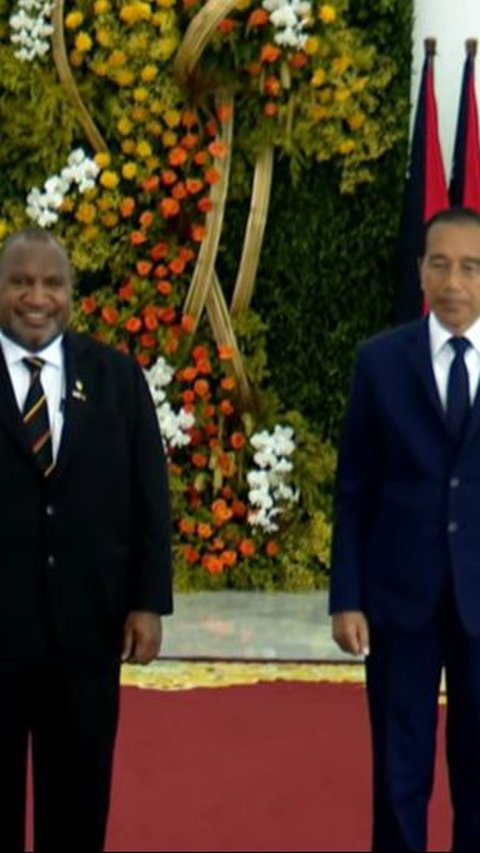Bertemu PM Marape, Jokowi Sampaikan Duka Cita Atas Musibah Longsor di Papua Nugini