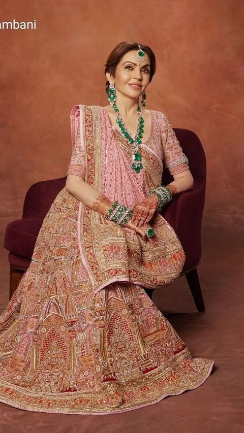 Becoming the Wife of the Richest Man in Asia, 8 Portraits of Nita Ambani at Her Son's Wedding, Her Appearance is Astonishing