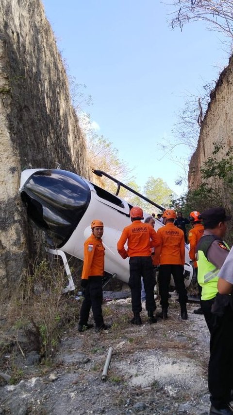 Ini Penyebab Helikopter Jatuh di Bali, Begini Kondisi Penumpang