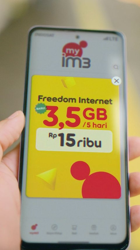 Ada Paket Kuota Internet Terbaru dari IM3, Beli Rp 15 Ribu Dapat 3,5 GB