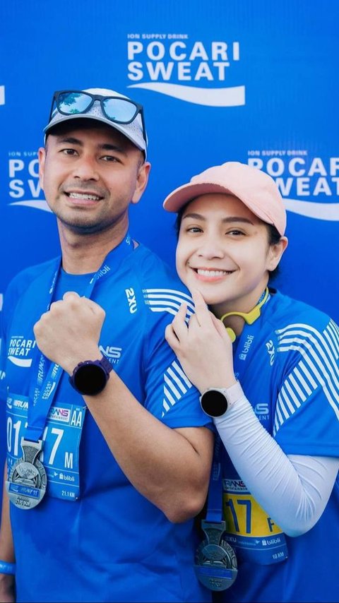 Nagita Slavina Sontak Jadi Sorotan Tampil Tanpa Hijab Saat Mengikuti Lari Maraton