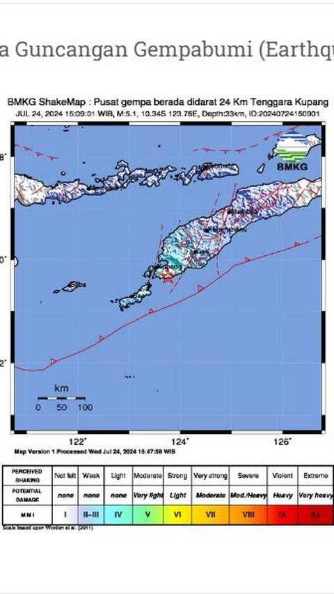 Gempa Bumi Magnitudo 5,1 Guncang Kupang, ASN Berhamburan ke Luar Ruangan