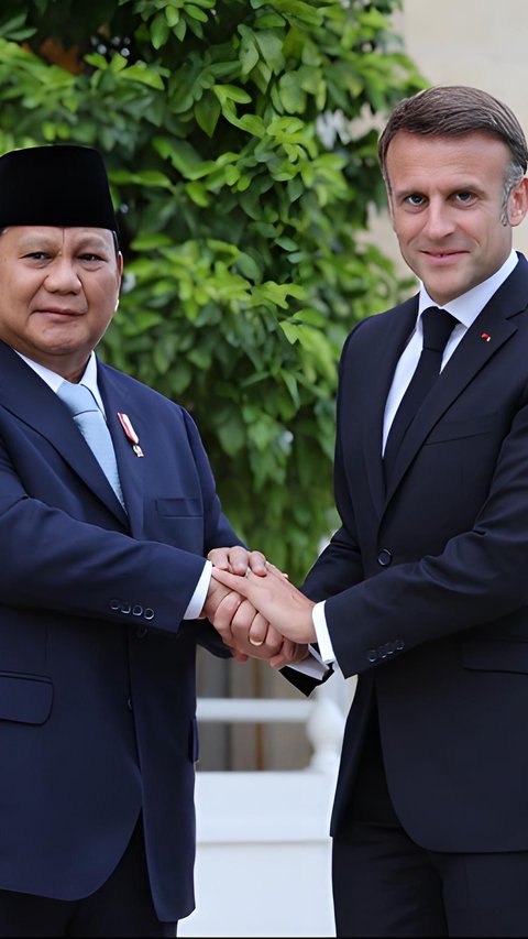 Menteri Pertahanan Prabowo Subianto Bertemu Presiden Prancis Emmanuel Macron