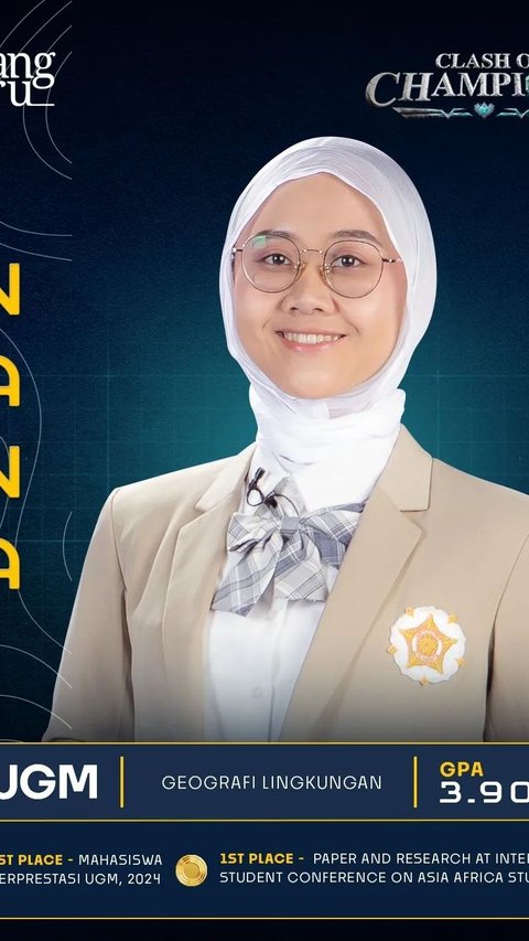 Profile of Najwa Nur Awalia, UGM Student Withdraws from Clash of Champions, Now Runner-Up in the National Pilmapres 2024