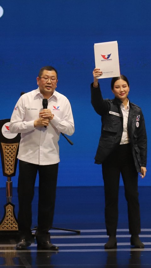 FOTO: Angela Tanoesodibyo Resmi Jadi Ketum Partai Perindo Gantikan Hary Tanoe