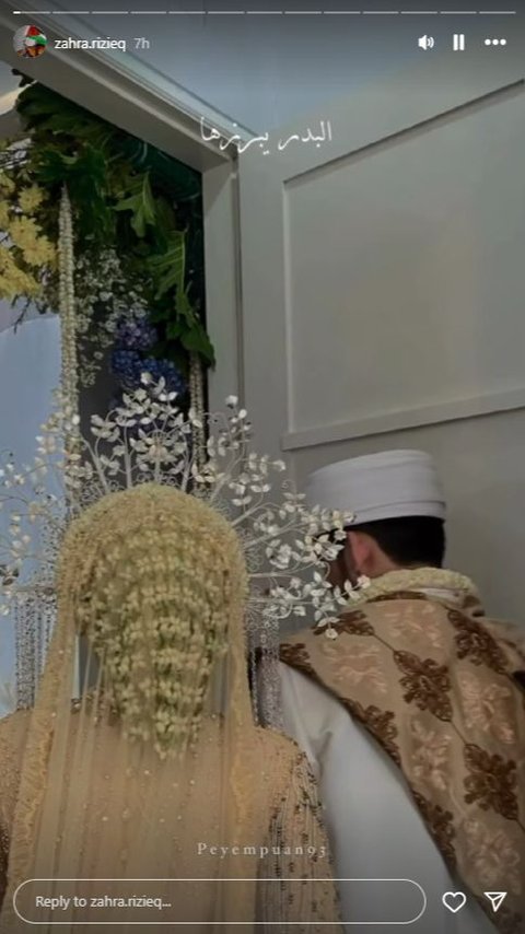 The Figure of Syarifah Zahra, the 7th Child of Habib Rizieq from His First Wife who Officially Married