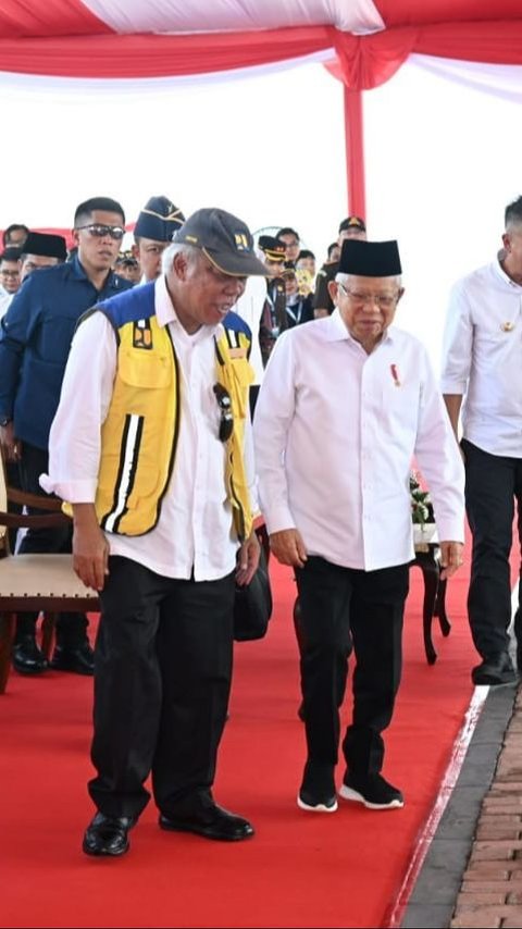 Wapres Ma'ruf Resmikan Bendungan Cipanas