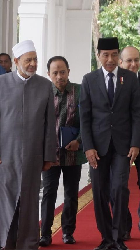 Bertemu Grand Syekh, Jokowi Dorong Pembentukan Markaz Tathwir Al Azhar di Indonesia