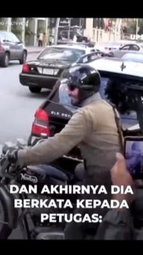 Panik! Wanita Ini Mengurung Diri di Mobil Setelah Tabrak Motor Keanu Reeves