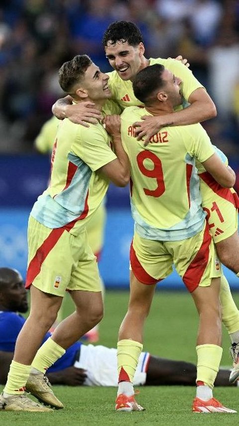 FOTO: Drama 8 Gol! Spanyol Gilas Prancis dan Raih Medali Emas Olimpiade 2024