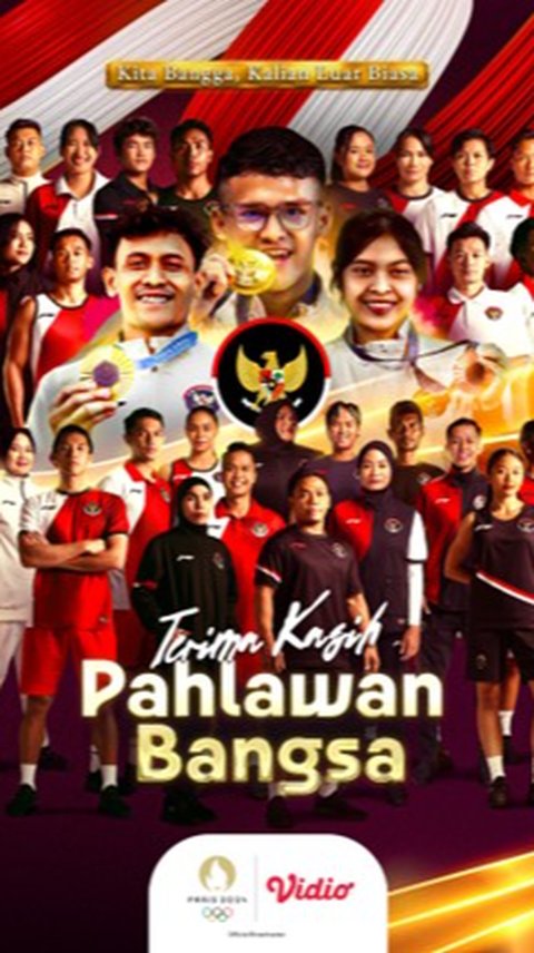 Tonton Pesta Penutupan Olympics Games Paris 2024 dan Seluruh Tayangan Perjuangan Atlet Indonesia di Vidio!